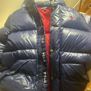 Polo by Ralph Lauren Kids Puffer Jacket - Navy and Scarlet